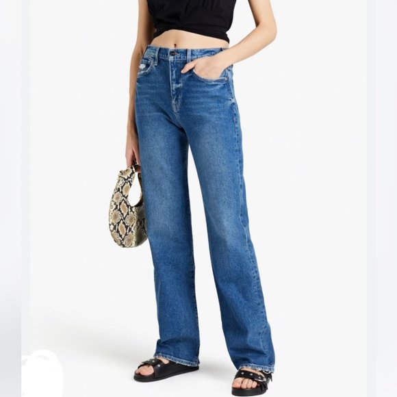 Frame Denim Denim - Frame Denim Blue Straight Leg Jeans